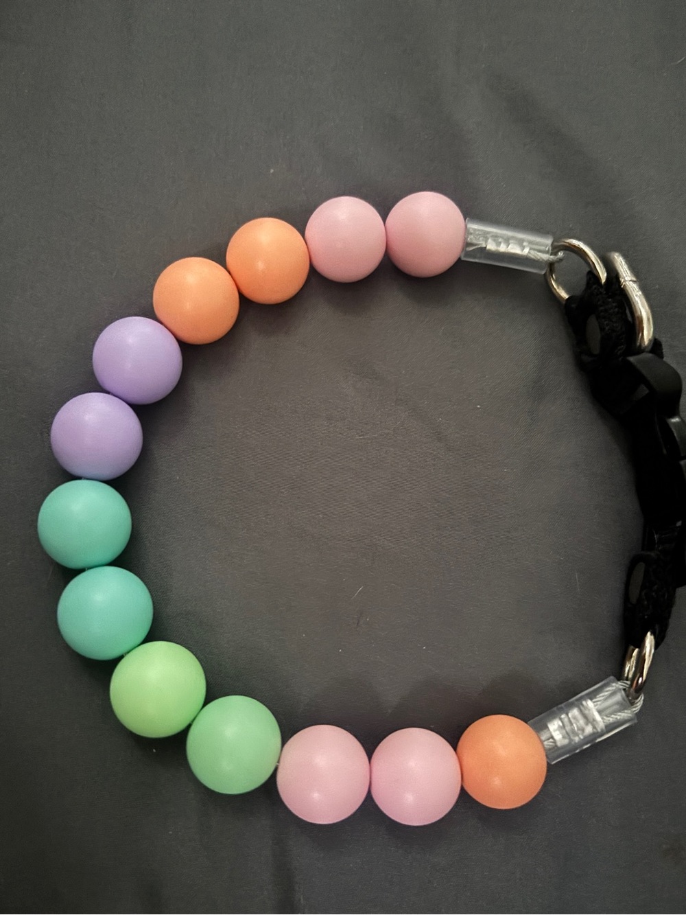 Dog Pastel Bead Collar - Multicolor